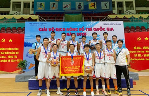 Giải vô địch bóng rổ trẻ quốc gia 2020: U16 Xổ số kiến thiết Hậu Giang giành 2 huy chương