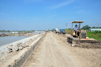Thi công xong Hồ chứa nước ngọt tỉnh Hậu Giang