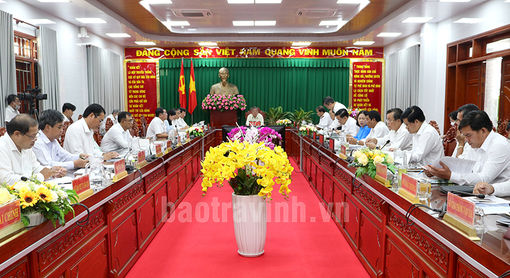 Ban Thường vụ Tỉnh ủy Trà Vinh: Sơ kết tình hình thực hiện Nghị quyết 06 tháng đầu năm 2022