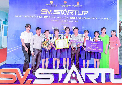 Học sinh TP Cần Thơ đạt giải Ba Cuộc thi “Học sinh, sinh viên với ý tưởng khởi nghiệp lần thứ V”