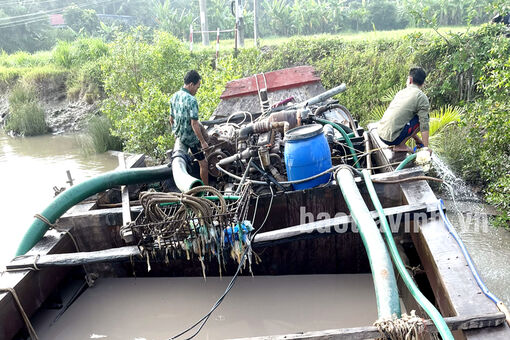 Trà Vinh: Công an huyện Càng Long bắt quả tang 01 vụ khai thác cát sông trái phép