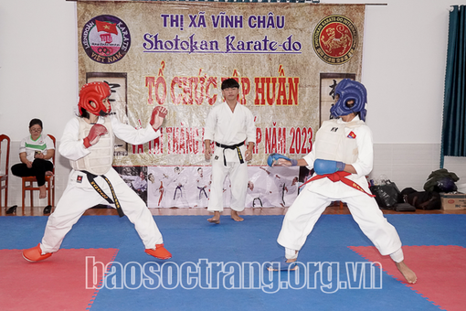 Sóc Trăng: Bước phát triển mới của phong trào võ Karatedo ở thị xã Vĩnh Châu